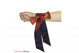 Skinny scarf-Dark red  6*130cm